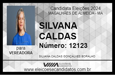 Candidato SILVANA CALDAS 2024 - MAGALHÃES DE ALMEIDA - Eleições