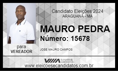 Candidato MAURO PEDRA 2024 - ARAGUANÃ - Eleições