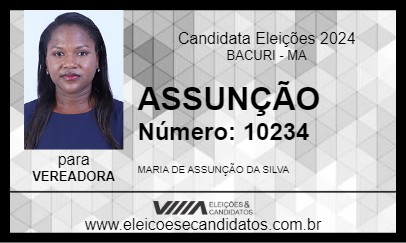 Candidato ASSUNÇÃO 2024 - BACURI - Eleições