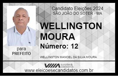 Candidato WELLINGTON MOURA 2024 - SÃO JOÃO DO SOTER - Eleições