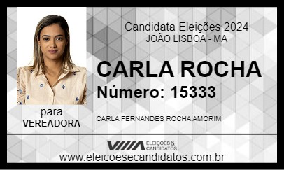 Candidato CARLA ROCHA 2024 - JOÃO LISBOA - Eleições