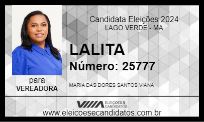 Candidato LALITA 2024 - LAGO VERDE - Eleições