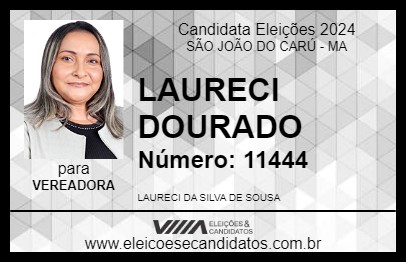 Candidato LAURECI DOURADO 2024 - SÃO JOÃO DO CARÚ - Eleições