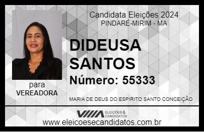 Candidato DIDEUSA SANTOS 2024 - PINDARÉ-MIRIM - Eleições