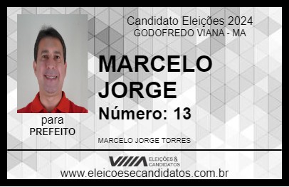 Candidato MARCELO JORGE 2024 - GODOFREDO VIANA - Eleições