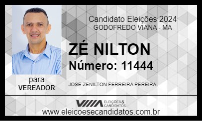 Candidato ZÉ NILTON 2024 - GODOFREDO VIANA - Eleições