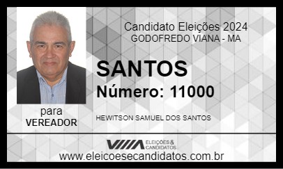 Candidato SANTOS 2024 - GODOFREDO VIANA - Eleições