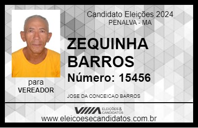 Candidato ZEQUINHA BARROS 2024 - PENALVA - Eleições