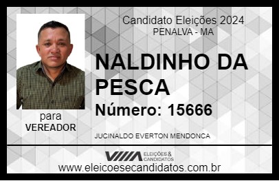 Candidato NALDINHO DA PESCA 2024 - PENALVA - Eleições