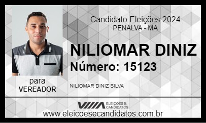 Candidato NILIOMAR DINIZ 2024 - PENALVA - Eleições