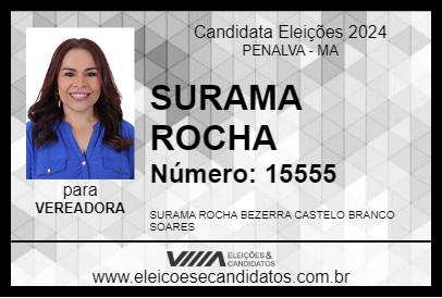 Candidato SURAMA ROCHA 2024 - PENALVA - Eleições