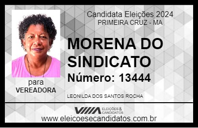 Candidato MORENA DO SINDICATO 2024 - PRIMEIRA CRUZ - Eleições