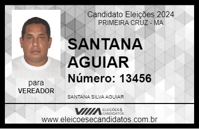 Candidato SANTANA AGUIAR 2024 - PRIMEIRA CRUZ - Eleições