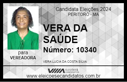 Candidato VERA DA SAÚDE 2024 - PERITORÓ - Eleições