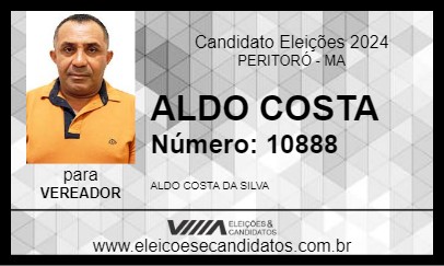 Candidato ALDO COSTA 2024 - PERITORÓ - Eleições