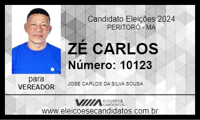 Candidato ZÉ CARLOS 2024 - PERITORÓ - Eleições