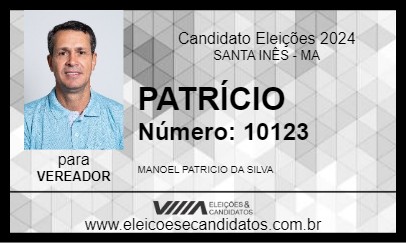 Candidato PATRÍCIO 2024 - SANTA INÊS - Eleições