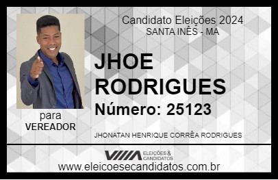 Candidato SARGENTO JHOY 2024 - SANTA INÊS - Eleições