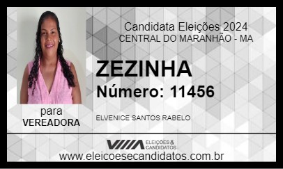 Candidato ZEZINHA 2024 - CENTRAL DO MARANHÃO - Eleições