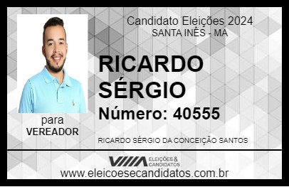 Candidato RICARDO SÉRGIO 2024 - SANTA INÊS - Eleições