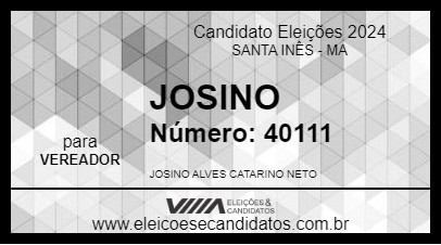 Candidato JOSINO  2024 - SANTA INÊS - Eleições