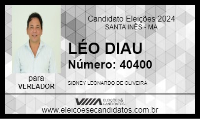 Candidato LÉO DIAU 2024 - SANTA INÊS - Eleições