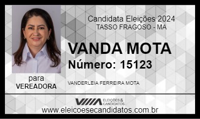 Candidato VANDA MOTA 2024 - TASSO FRAGOSO - Eleições