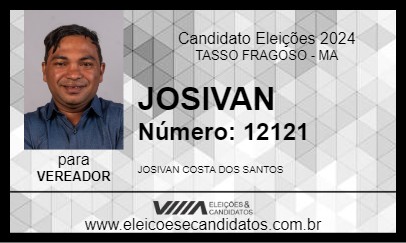 Candidato JOSIVAN 2024 - TASSO FRAGOSO - Eleições