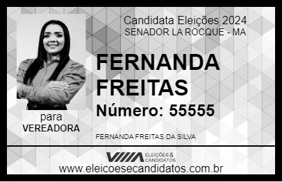 Candidato FERNANDA FREITAS 2024 - SENADOR LA ROCQUE - Eleições