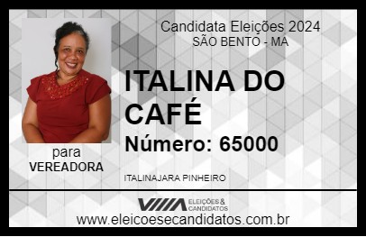 Candidato ITALINA DO CAFÉ 2024 - SÃO BENTO - Eleições