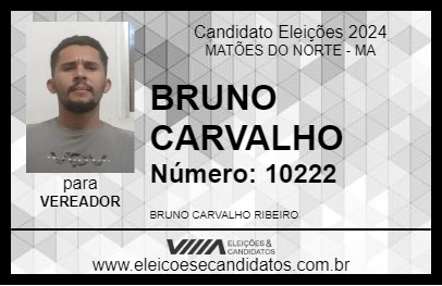 Candidato BRUNO CARVALHO 2024 - MATÕES DO NORTE - Eleições