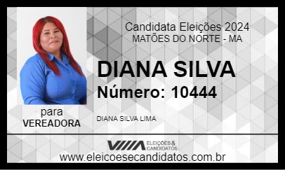 Candidato DIANA SILVA 2024 - MATÕES DO NORTE - Eleições