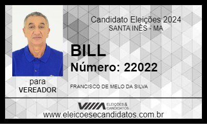 Candidato BILL 2024 - SANTA INÊS - Eleições