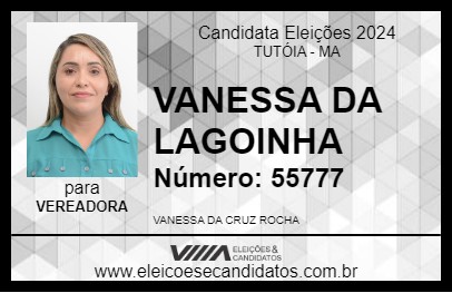 Candidato VANESSA DA LAGOINHA 2024 - TUTÓIA - Eleições