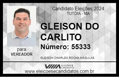 Candidato GLEISON DO CARLITO 2024 - TUTÓIA - Eleições