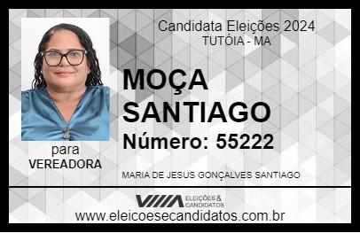 Candidato MOÇA SANTIAGO 2024 - TUTÓIA - Eleições