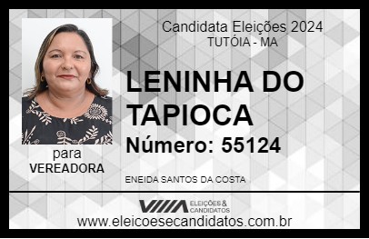 Candidato LENINHA DO TAPIOCA 2024 - TUTÓIA - Eleições