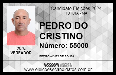 Candidato PEDRO DO CRISTINO 2024 - TUTÓIA - Eleições