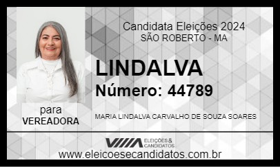 Candidato LINDALVA 2024 - SÃO ROBERTO - Eleições