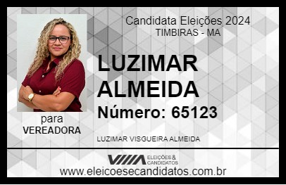 Candidato LUZIMAR ALMEIDA 2024 - TIMBIRAS - Eleições