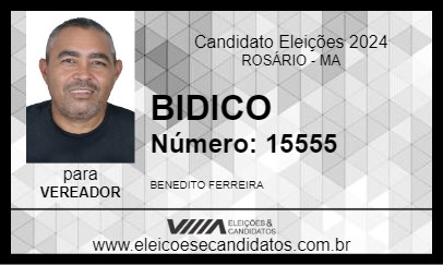 Candidato BIDICO 2024 - ROSÁRIO - Eleições