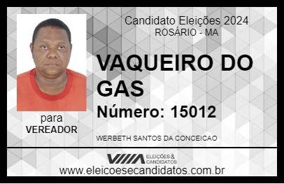 Candidato VAQUEIRO DO GAS 2024 - ROSÁRIO - Eleições