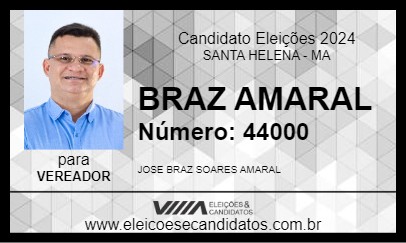 Candidato BRAZ AMARAL 2024 - SANTA HELENA - Eleições