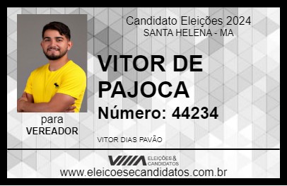 Candidato VITOR DE PAJOCA 2024 - SANTA HELENA - Eleições