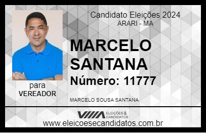 Candidato MARCELO SANTANA 2024 - ARARI - Eleições