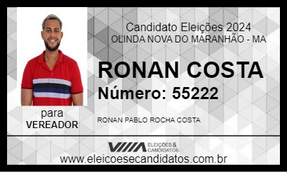 Candidato RONAN COSTA 2024 - OLINDA NOVA DO MARANHÃO - Eleições