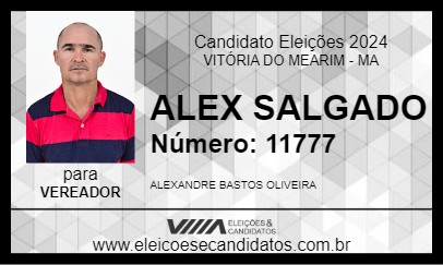 Candidato ALEX SALGADO 2024 - VITÓRIA DO MEARIM - Eleições