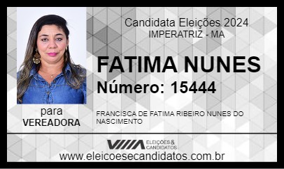 Candidato FATIMA NUNES 2024 - IMPERATRIZ - Eleições