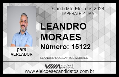 Candidato LEANDRO MORAES 2024 - IMPERATRIZ - Eleições