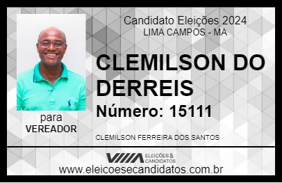 Candidato CLEMILSON DO DERREIS 2024 - LIMA CAMPOS - Eleições